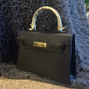 Black Designer Inspired Statement Bag NWT ✨🖤